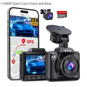 GT802 dash cam records video of up to Ultra HD 4K(3840*2160P)+…